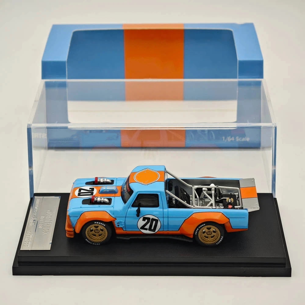 STREET WARRIOR 1:64 F-150 Performance Hoonitruck 1977 Gulf #20 Diecast Model Car Limited Collection