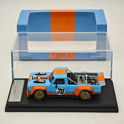 STREET WARRIOR 1:64 F-150 Performance Hoonitruck 1977 Gulf #20 Diecast Model Car Limited Collection