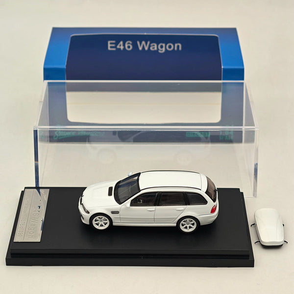 Stance Hunters 1:64 E46 Wagon White Diecast Model Car Limited Collection