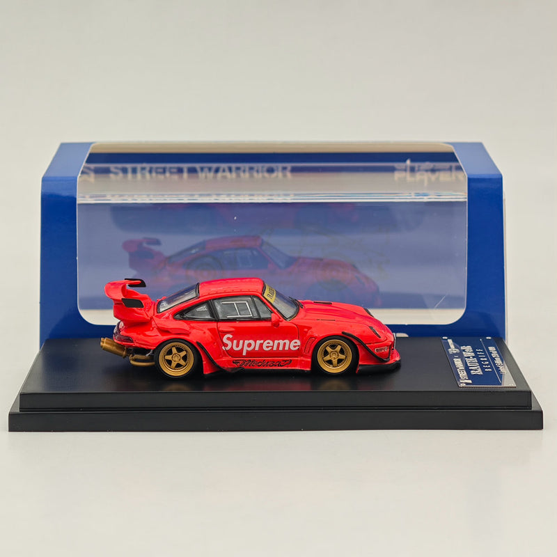 2 TimeMicro 1:64 Porsche 964 RWB Supreme Black/Red Diecast Model Cars in box deals