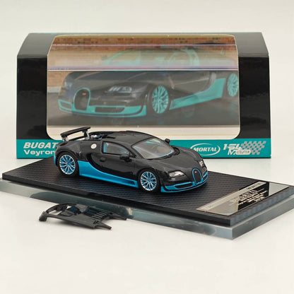Mortal 1:64 Bugatti Veyron Super Sport Car Models Diecast Toys Collection Gifts Miniature Metallic Two-Tone