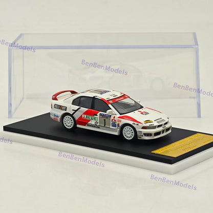 1/64 MK Miniatures Mitsubishi Galant VR-4 White #1 APA xpo Diecast Metal Car