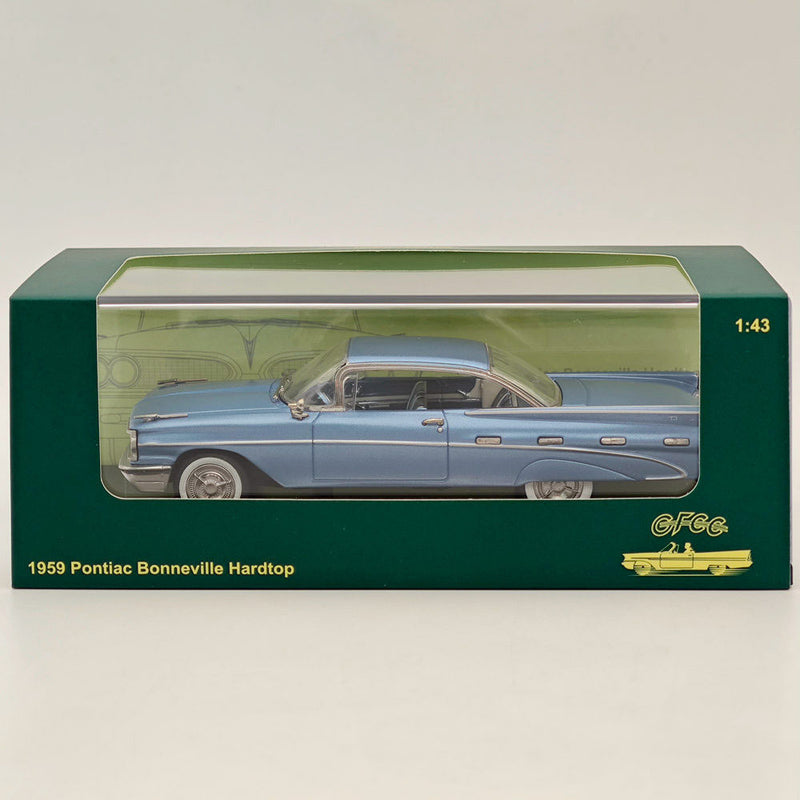 1/43 GFCC 1959 Pontiac Bonneville Hardtop Blue Diecast Model Car Collection