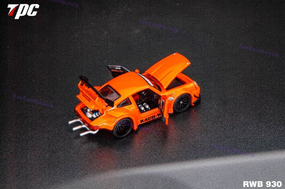 Pre-sale TPC 1:64 Scale 930 Metallic Orange Diecast Model Car Limited Collection