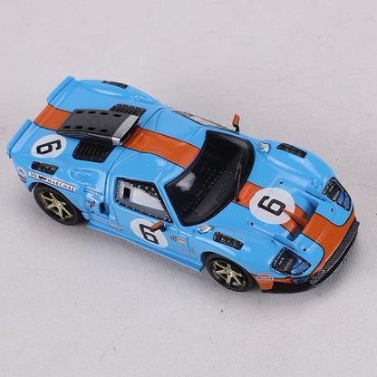 RM 1:64 GT40 Racing Diecast Toys Car Model - Magnetic Hood Collectible gift Blue