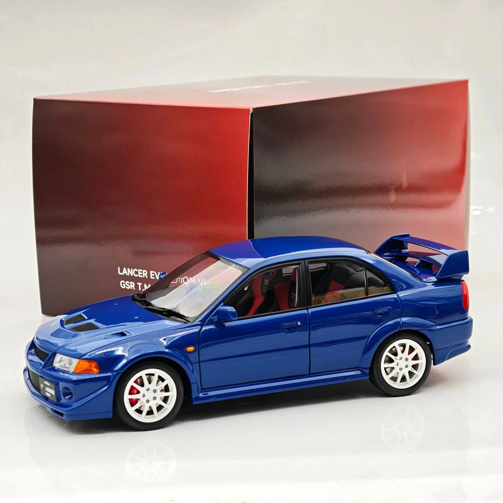 MOTORHELIX 1:18 Lancer Evolution VI GSR T.M.E. 6.5 Full Opening Diecast Model Car
