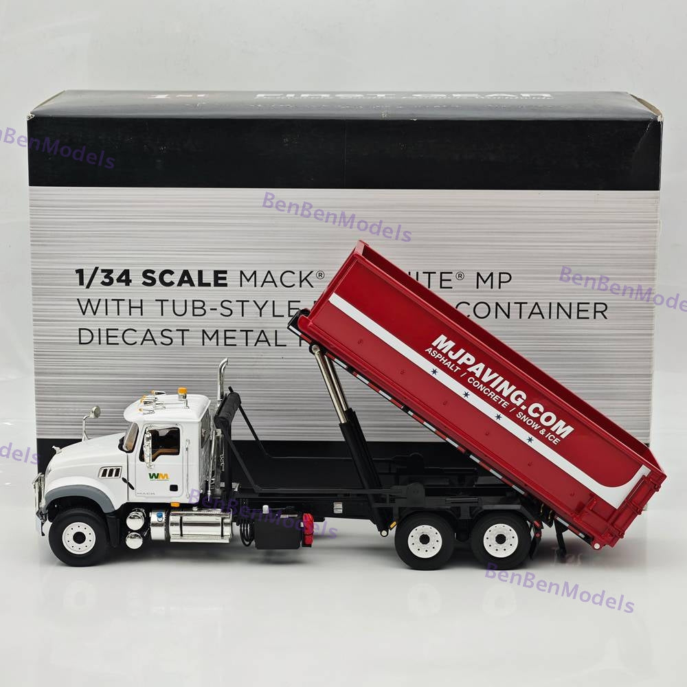 1/34 FIRST GEAR Mack Granite MP & Tub-Style Roll-Off Container DIECAST 19-4226
