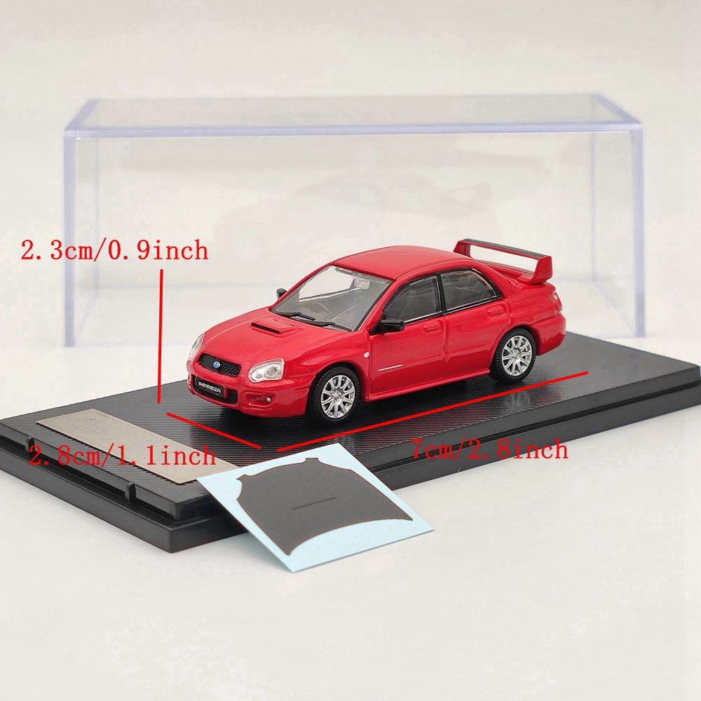1:64 Subaru Impreza WRX STI 2006 Diecast Toys Car Models Miniature Vehicle Hobby Collectible Gifts