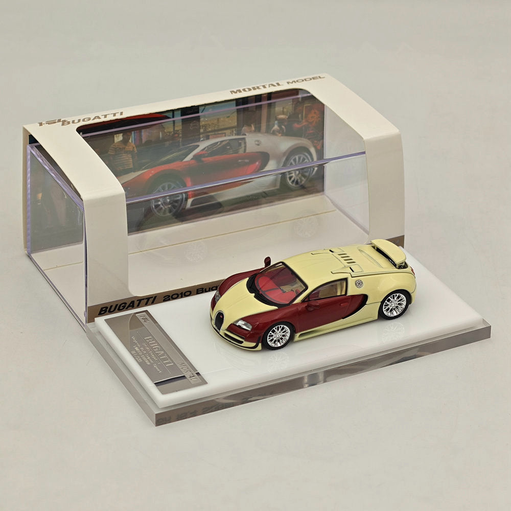 Mortal 1:64 Bugatti Veyron Super Sport Car Models Diecast Toys Collection Gifts Miniature Metallic Two-Tone