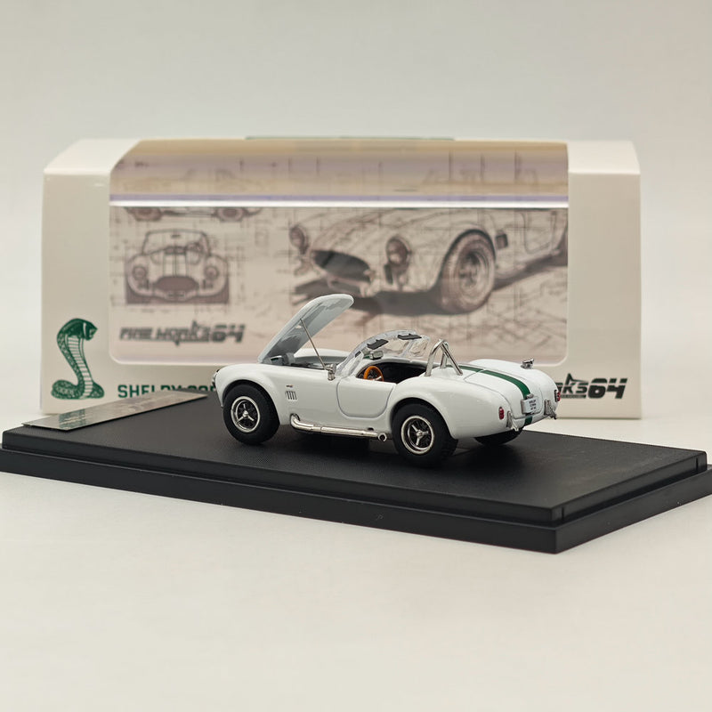 Fine Works 1/64 Ford SHELBY COBRA 427S/C White Limit 999pcs Diecast Models Car Collection