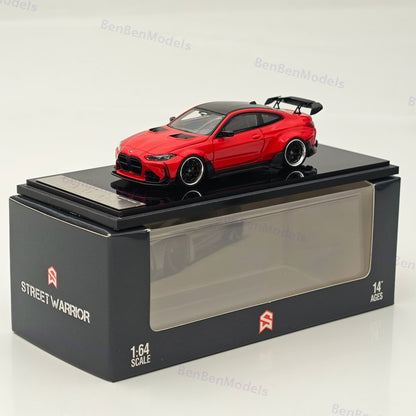 1:64 SW BMW M4 G82 Red Sports Model Diecast Models Car Limited Collection