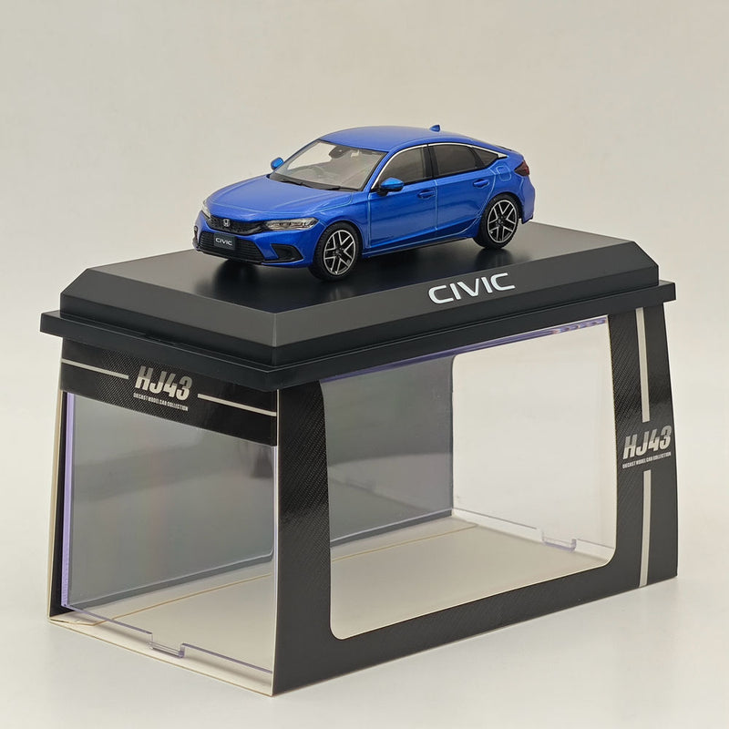 Hobby Japan 1/43 Honda CIVIC (FL1) LX Premium Crystal Blue Metallic HJ432003BL Diecast Model Car Limited Collection