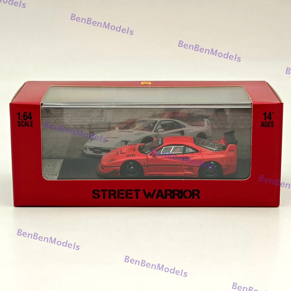 STREET WARRIOR SW 1/64 LBWK F40 Red Diecast Models Car