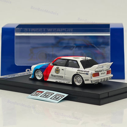 1/64 SW BMW LTO E30 M3 - Warsteiner Racing White Diecast Model Car Collection