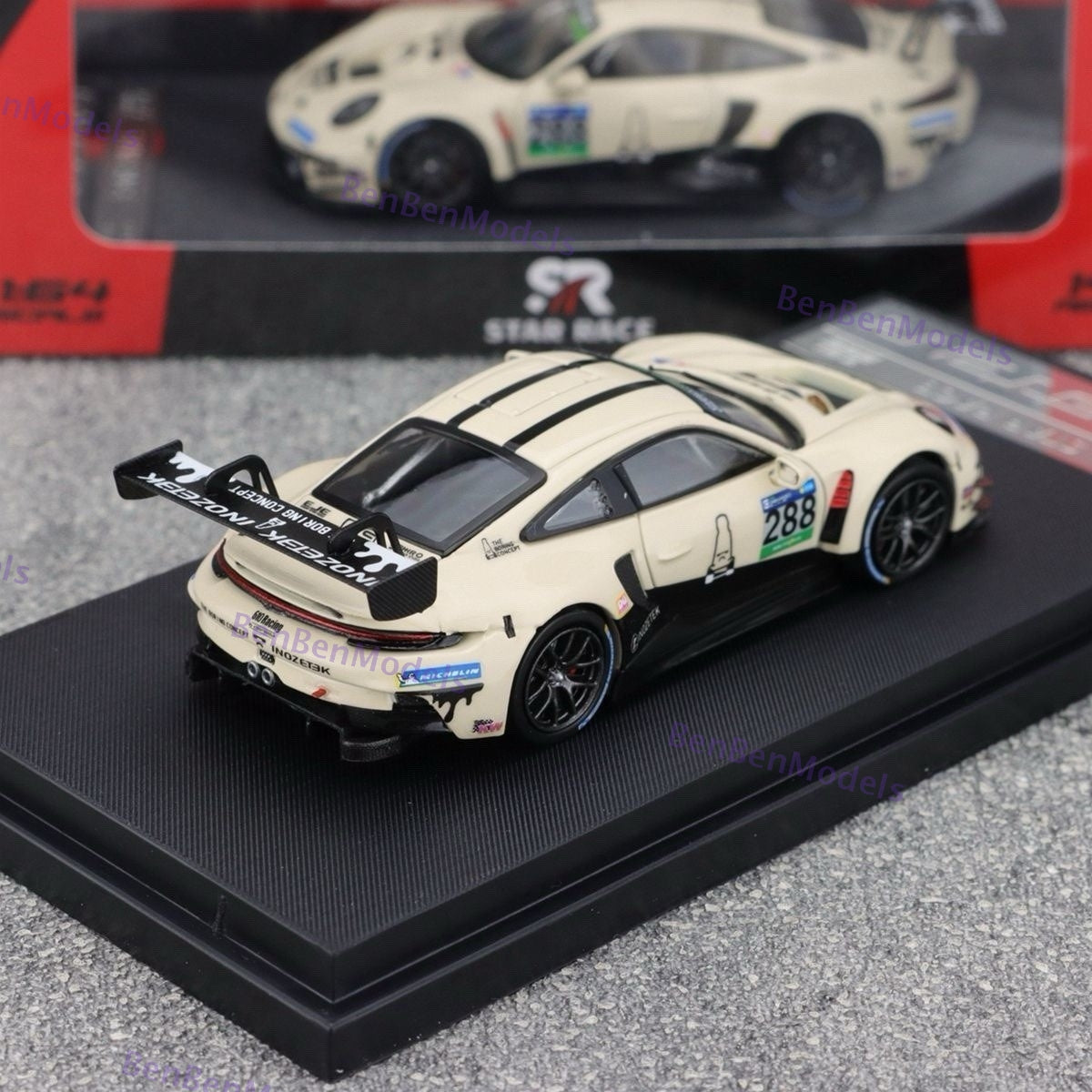 STAR RACE 1:64 Porsche 911 GT3 R TBC Livery Collectible Diecast