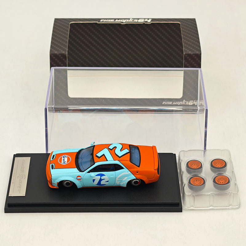 1:64 Fine works Dodge SRT Hellcat Muscle Sports Gulf Diecast Models Car