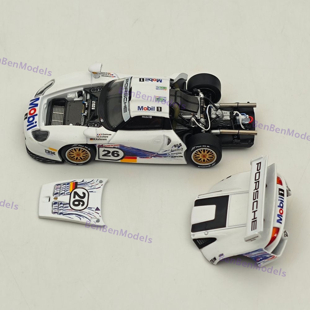 1:64 TSD 911 GT1 24h LeMans 1997 Openable - Hood Diecast Metal Car Limited