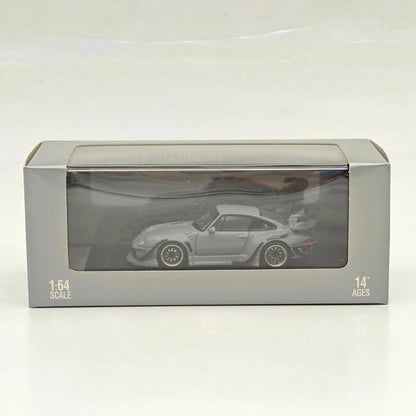1:64 SW 993 911 Cement Grey Low & High Wing Diecast Model Car Collectible