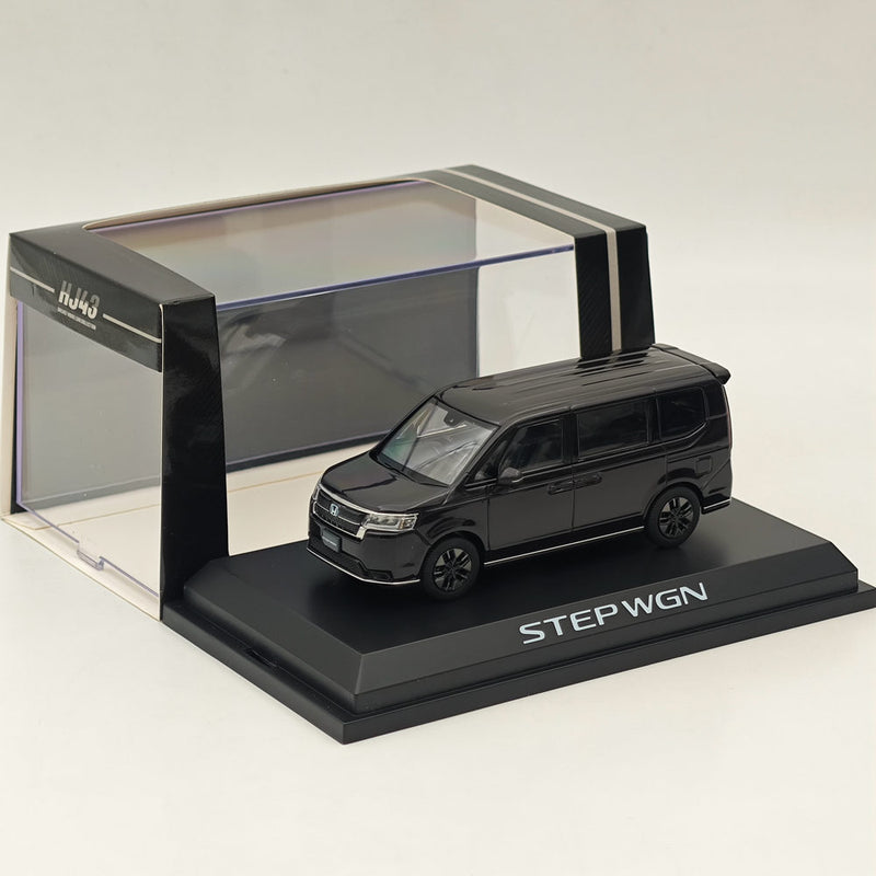 Hobby Japan 1/43 Honda STEP WGN e:HEV SPADA Twilight Mist Black (P) HJ432004P Diecast Model Car Limited Collection