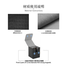 Strong Magnet PU Card Deck Box Crocodile Grain Trading Card Storage Box For Collectible Game Cards