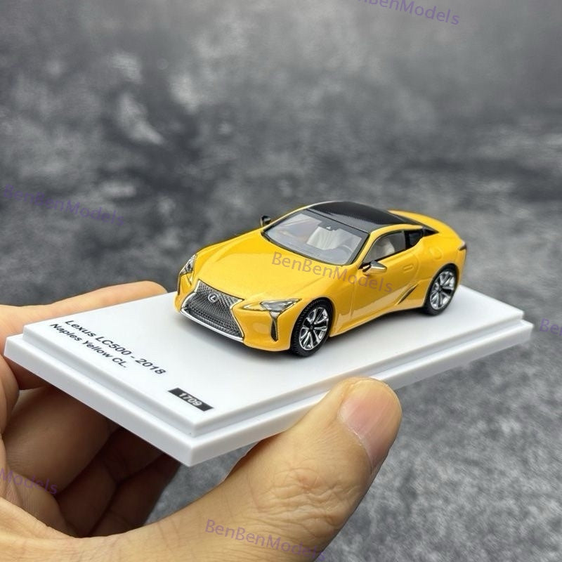 Miniature Lexus LC500 1:64 En Alliage – Voiture De Collection Blanche, Neuve En Boîte