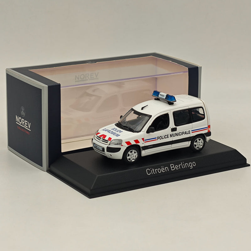 1/43 Norev CITROEN Berlingo von 2004 Stadtpolizei Diecast Model Cars White