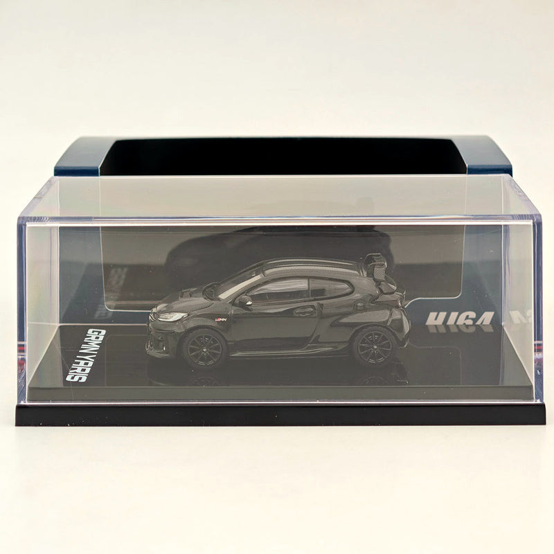 Hobby Japan 1:64 Toyota GRMN YARIS Circuit Package Precious Black Pearl HJ643024CBK Diecast Models Car Collection