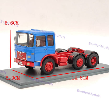 NEO 1/43 MAN 16304 F7 1968 Tractor Truck Blue Resin Model Car Limited Collection