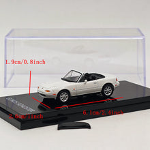 1/64 Hobby JAPAN Mazda EUNOS ROADSTER NA6CE AVEC COUVERCLE DE TONNEAU Blanc HJ642025AW Modèles moulés sous pression Voiture Collection limitée Auto Jouets Cadeau 