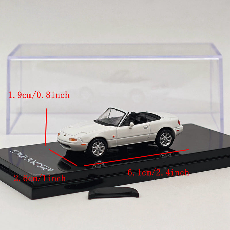 1/64 Hobby JAPAN Mazda EUNOS ROADSTER NA6CE WITH TONNEAU COVER White HJ642025AW Diecast Models Car Limited Collection Auto Toys Gift