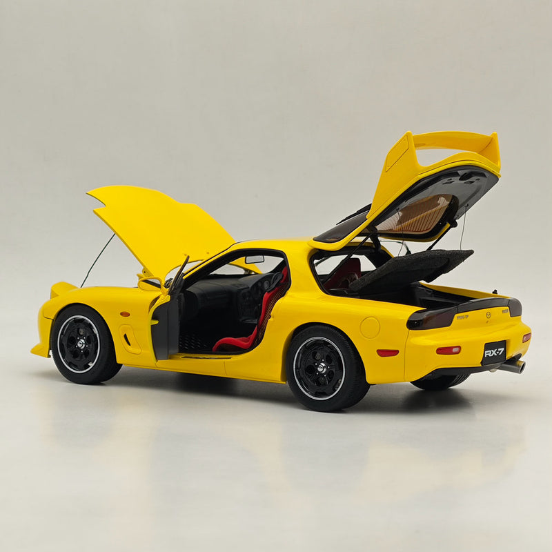 POLAR MASTER 1:18 Mazda RX-7 SPEED PLM22-002-1 Yellow Alloy Diecast Model Car