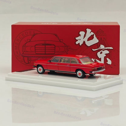 1:64 JIYI & GOC Mercedes Benz 230E V123 Beijing HEC 1976 Red Special Edition