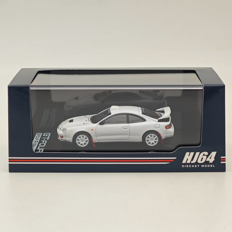 Hobby Japan 1/64 Toyota CELICA GT-FOUR WRC Edition (ST205) Customized Version / 8 Spokes Wheel HJ641064CW White Diecast Models Car Collection