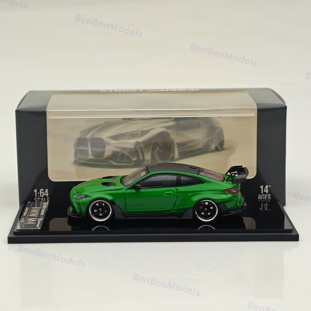 1:64 SW BMW M4 G82 Green Sports Diecast Models Car Limited Collection Gift