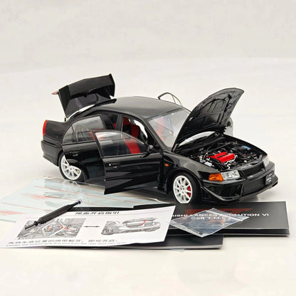 MOTORHELIX 1:18 Lancer Evolution VI GSR T.M.E. 6.5 Full Opening Diecast Model Car