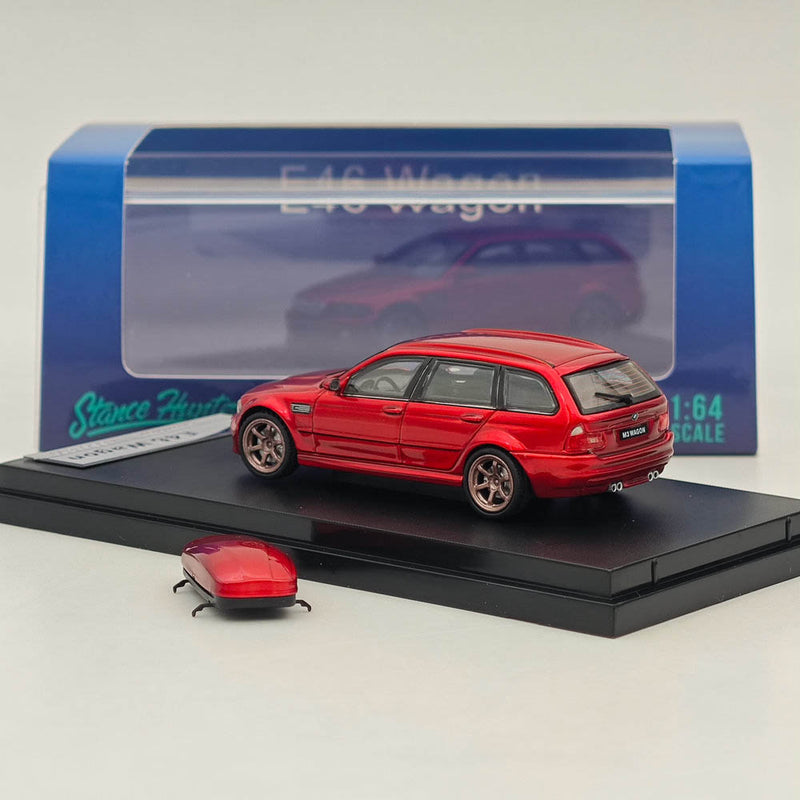 1:64 Stance Hunters E46 Wagon Diecast Model Car Limited Collection Red