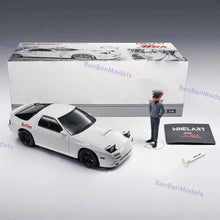 WHELART 1:18 RX7 FC3S Initial D 30th Anniversary Diecast Alloy Model Car + doll