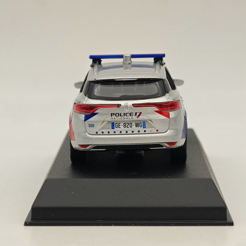 1/43 Norev Renault Megane Estate 2022 "Police Nationale" Silver Diecast Model