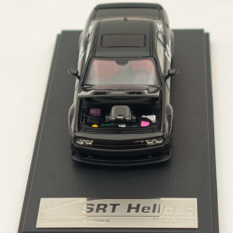 1:64 SH Dodge SRT Hellcat Muscle Sports Black Diecast Models Car Collection