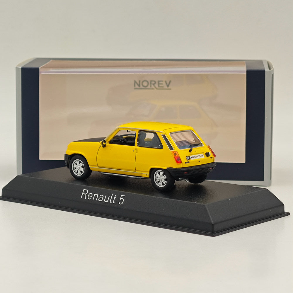 Modèle réduit de voiture moulé sous pression Norev Renault 5 Copa 1980, collection limitée, jaune, 1/43 