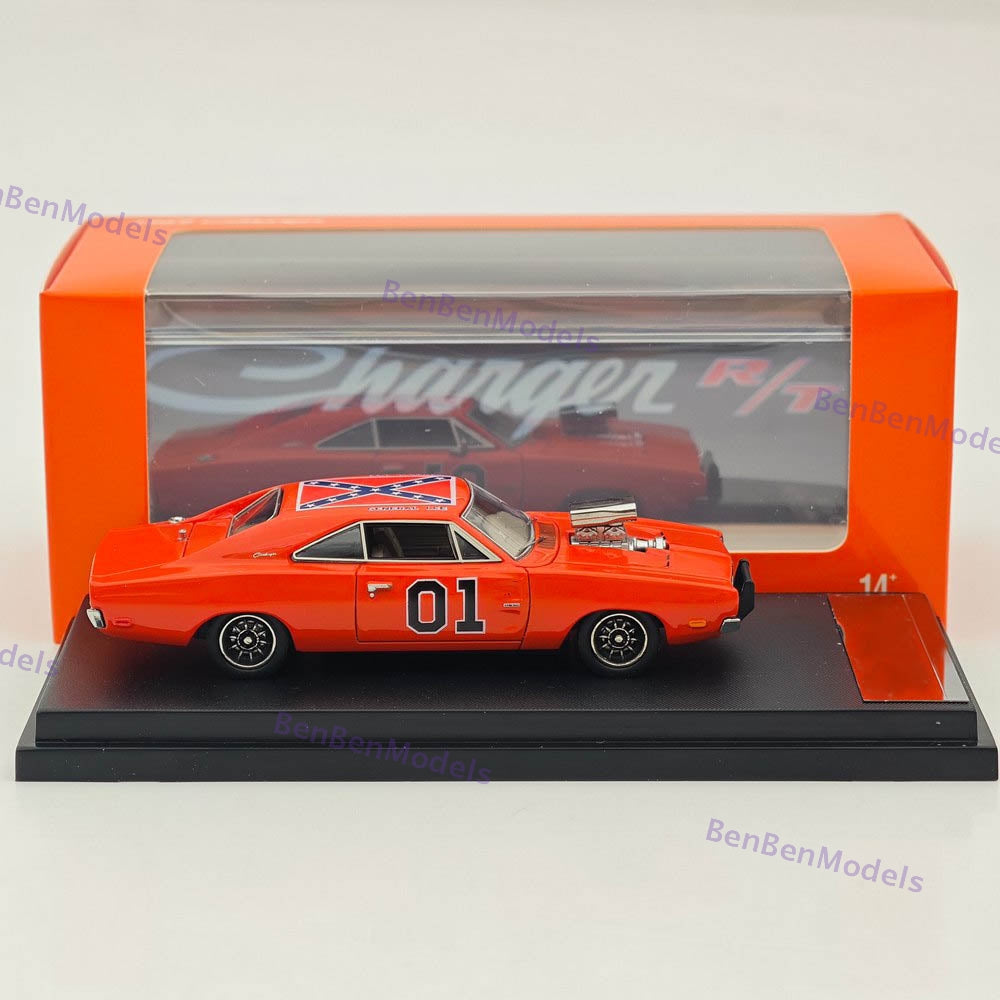Mini Forge 1:64 1969 Dodge Charger R/T General Lee Red Diecast