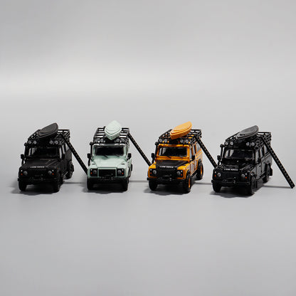Voiture miniature moulée sous pression Master 1:64 Land Rover Defender 110 - Jouets pour loisirs - Cadeaux de collection avec accessoires 