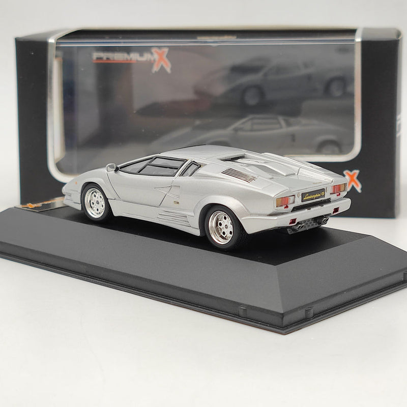 1/43 Premium X Lamborghini Countach 25th Anniversary 1989 Silver PR0187 Limited Toys Car Gift