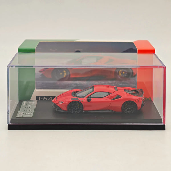 Fine model 1:64 Scale Novitec Ferrari SF90 Diecast Models Car Collections Red