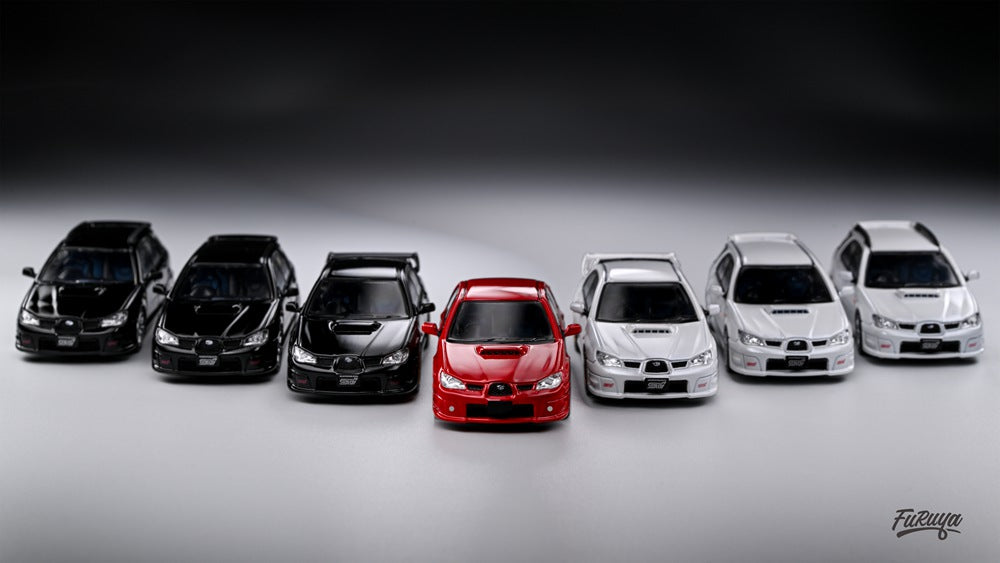 Furuya 1:64 SUBRARU Impreza WRX STi GD/GG 9e Collection de voitures miniatures moulées sous pression Cadeaux de loisirs