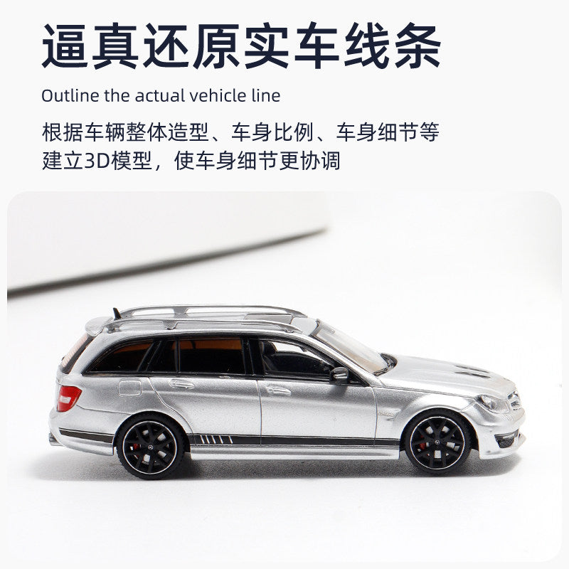 Flame 1:64 C63 V8 Edition 507 Wagon Travel Simulation Alloy Car Model
