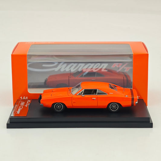 Mini Forge 1:64 1969 Charger RT style General Lee / with 1600 HP Twin-Turbo LS Diecast Motor