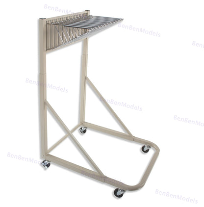 Heavy Duty Mobile Blueprint Storage Rack MRWH - 12 Pivot Brackets, Locking Casters, Adjustable --US in stocks