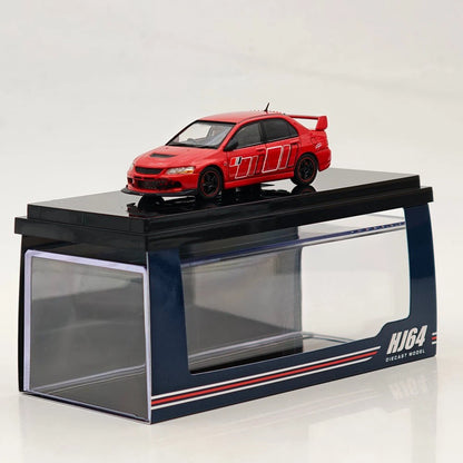 1:64 Hobby Japan Lancer GSR Evolution IX RALLIART Red Solid HJ646054R alloy car model