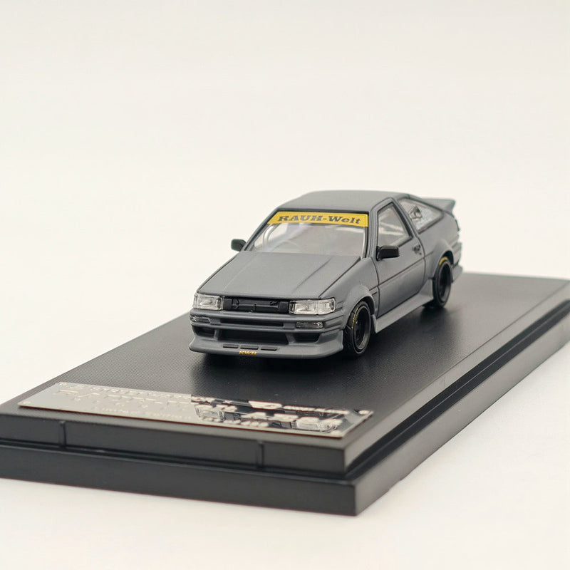 1/64 STREET WARRIOR RWB AE86 Cement Gray Diecast Models Car Limited Collection